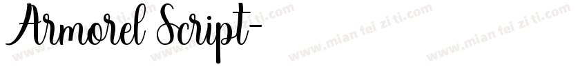 Armorel Script字体转换